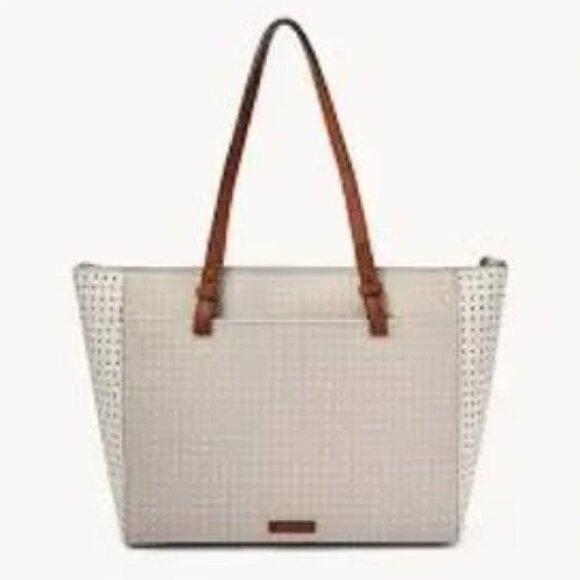 Fossil Rachel Tote Bag Purse Shoulder Bag Laptop Like New - Picture 1 of 13